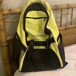 green soccer bag